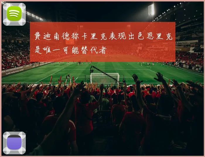 费迪南德称卡里克表现出色恩里克是唯一可能替代者