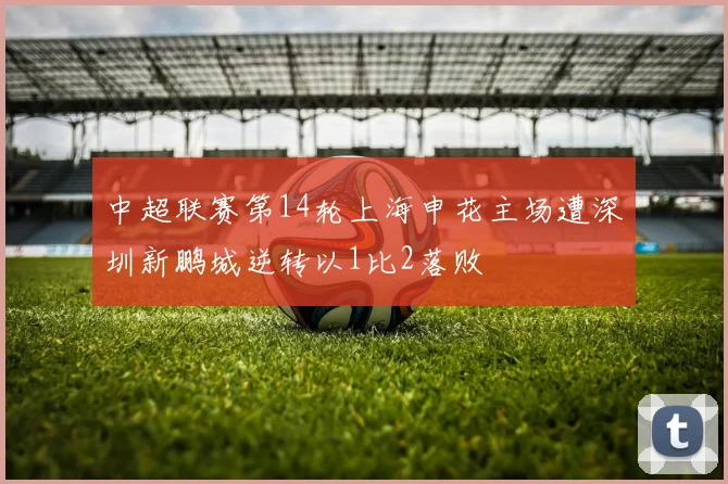中超联赛第14轮上海申花主场遭深圳新鹏城逆转以1比2落败